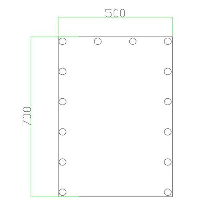 LED Zrkadlo s osvetlením 14xLED/1W/230V 3000/4000/6000K 70x50 cm IP44