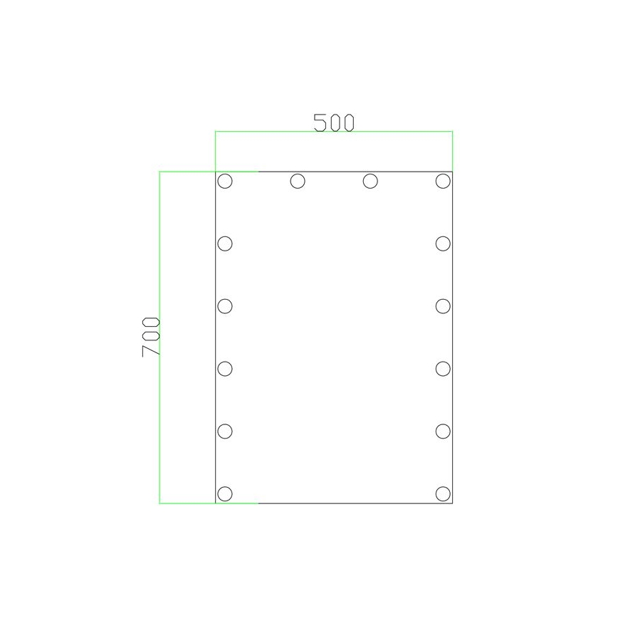 LED Zrkadlo s osvetlením 14xLED/1W/230V 3000/4000/6000K 70x50 cm IP44