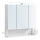 LED zrkadlová kúpeľňová skrinka SKY 70x70x16 cm 230V biela