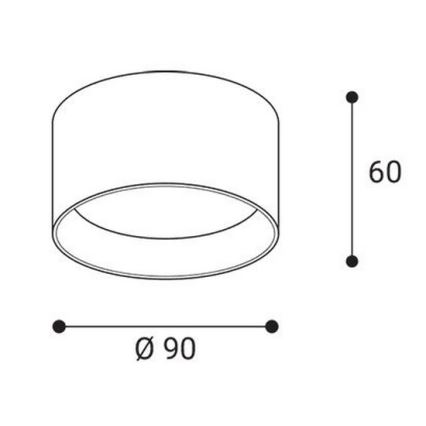 LED2 - LED Bodové svietidlo ZETA ON LED/8W/230V 3000/3500/4000K priemer 9 cm čierna