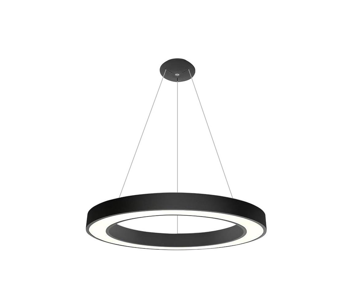 LED2 LED2 - LED Luster na lanku SATURN LED/80W/230V 3000K pr. 80 cm čierna