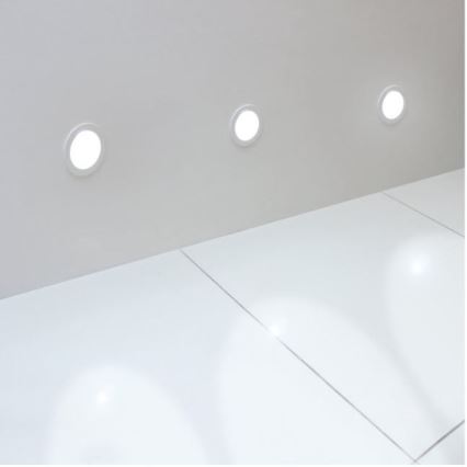 LED2 - LED Podhľadové svietidlo WALK LED/1W/230V + montážna krabica