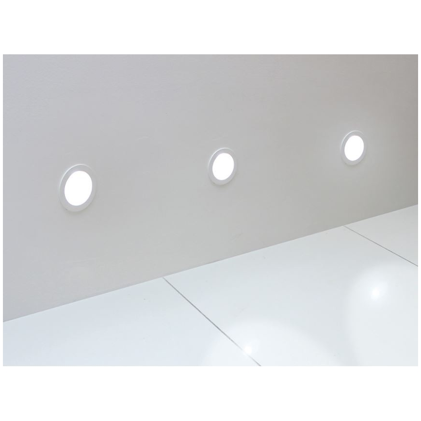 LED2 - LED Podhľadové svietidlo WALK LED/1W/230V + montážna krabica