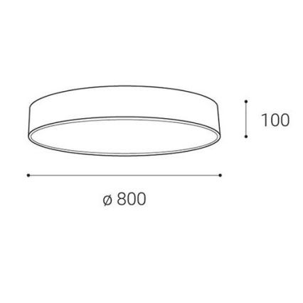 LED2 - LED Stmievateľné stropné svietidlo MONO LED/100W/230V 3000K/4000K biela