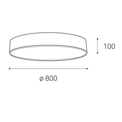 LED2 - LED Stmievateľné stropné svietidlo MONO LED/100W/230V 3000K/4000K čierna