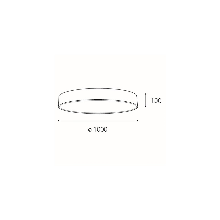 LED2 - LED Stmievateľné stropné svietidlo MONO LED/153W/230V 3000K/4000K biela