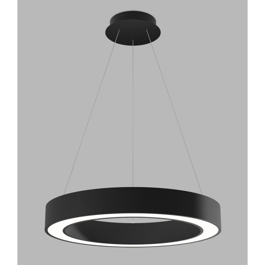 LED2 - LED Stmievateľný luster na lanku SATURN LED/50W/230V 3000K/4000K čierna