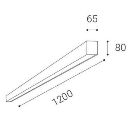 LED2 - LED Stropné prisadené svietidlo LINO LED/30W/230V 3000/3500/4000 biela