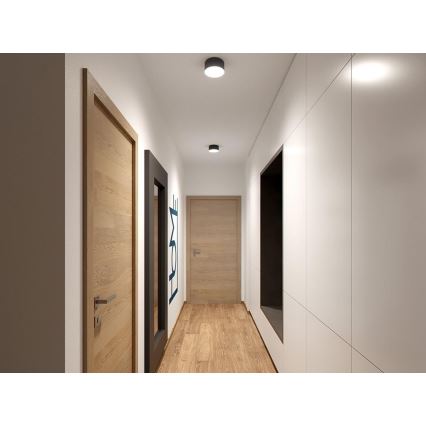 LED2 - LED Stropné svietidlo BUTTON LED/17W/230V antracit