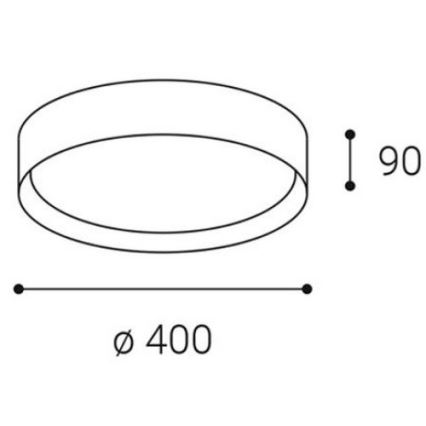 LED2 - LED Stropné svietidlo MILA LED/30W/230V 3000/4000K