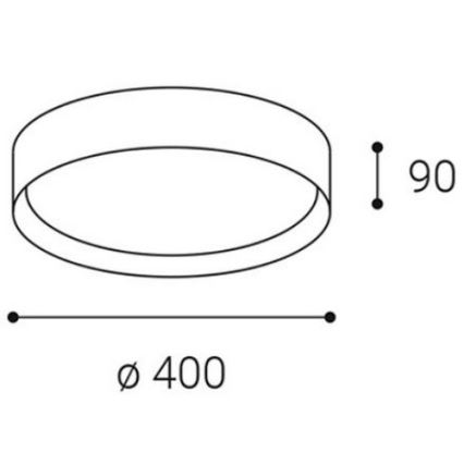 LED2 - LED Stropné svietidlo MILA LED/30W/230V 3000/4000K