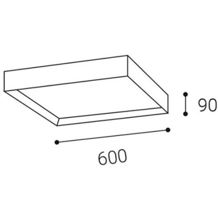 LED2 - LED Stropné svietidlo MILO LED/60W/230V biela 3000/4000K