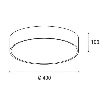 LED2 - LED Stropné svietidlo MONO LED/30W/230V 3000K/4000K čierna