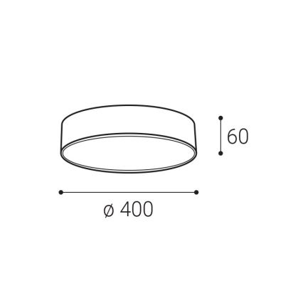 LED2 - LED Stropné svietidlo MONO LED/30W/230V 3000K/4000K čierna