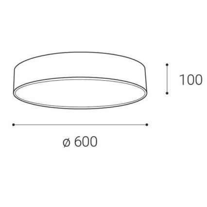 LED2 - LED Stropné svietidlo MONO LED/60W/230V 3000/4000K biela