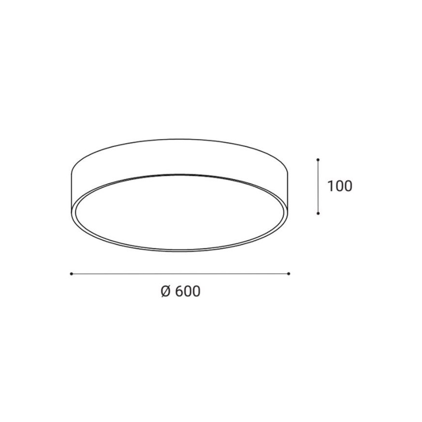 LED2 - LED Stropné svietidlo MONO LED/60W/230V 3000/4000K čierna