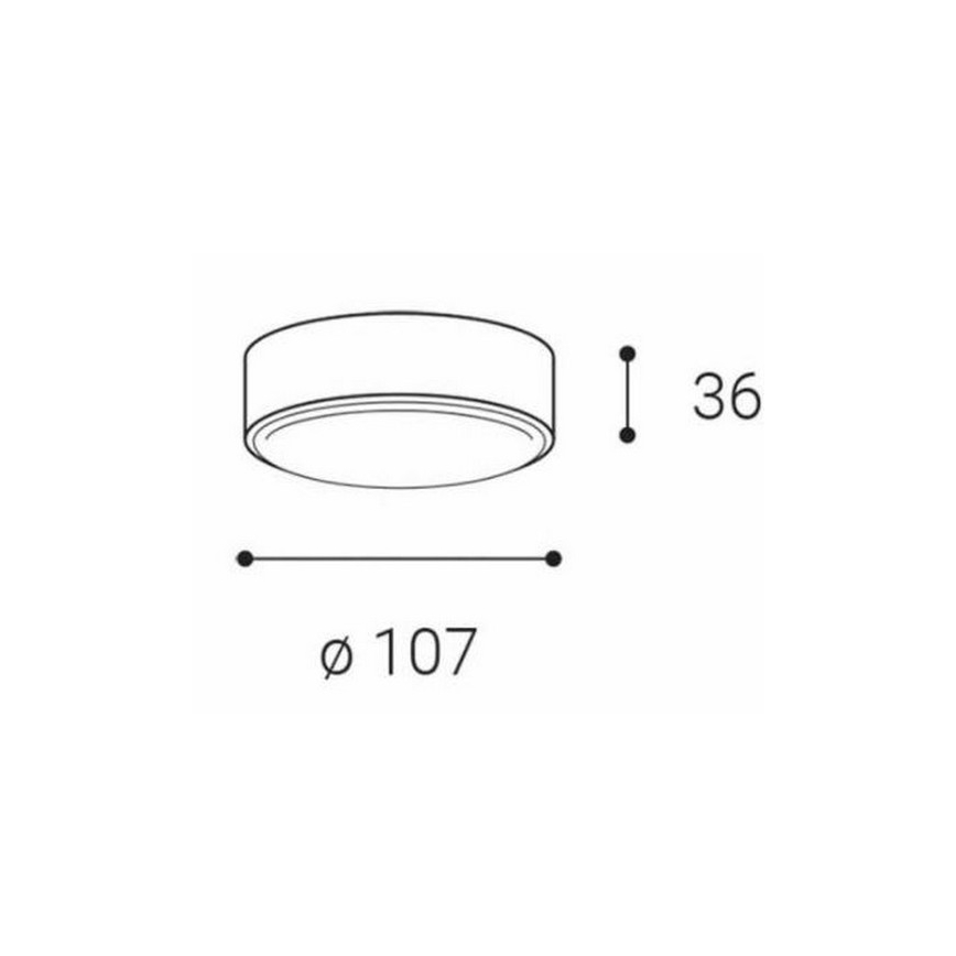 LED2 - LED Stropné svietidlo ROLO LED/6W/230V IP65 antracit