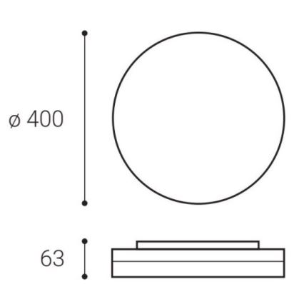 LED2 - LED Stropné svietidlo ROUND II LED/30W/230V IP54 3000/4000/5700K