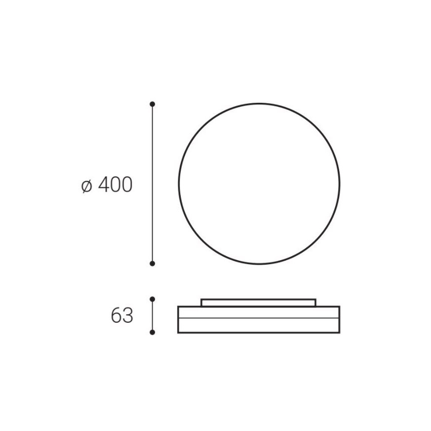 LED2 - LED Stropné svietidlo ROUND II LED/30W/230V IP54 3000/4000/5700K