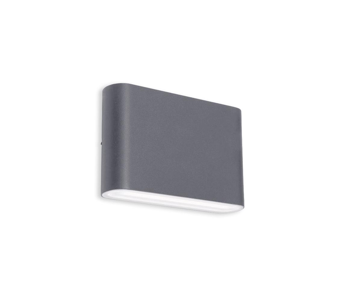 LED2 LED2 - LED Vonkajšie nástenné svietidlo FLAT 2xLED/3W/230V IP65 čierna