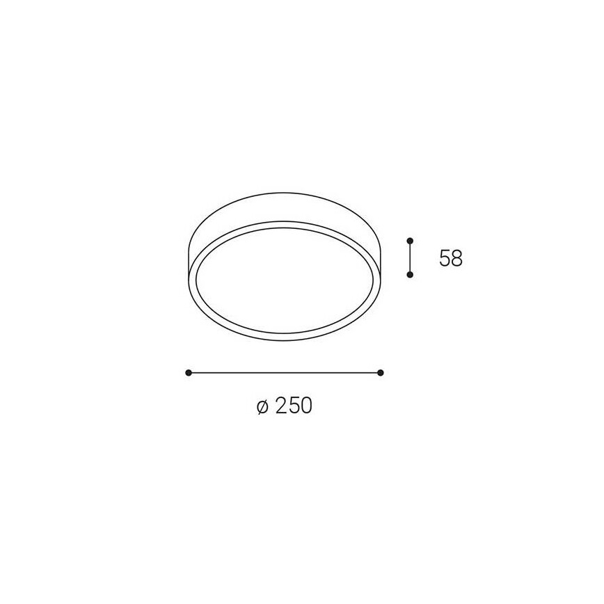 LED2 - LED Vonkajšie stropné svietidlo MIRA LED/18W/230V IP65 biela