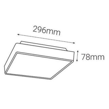 LED2 - LED Vonkajšie svietidlo so čidlom SOLO  LED/16W/230V 3000/4000/6500K IP65