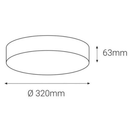 LED2 - LED Vonkajšie stropné svietidlo so senzorom DRUM LED/21W/230V IP65 3000K/4000K/6500K