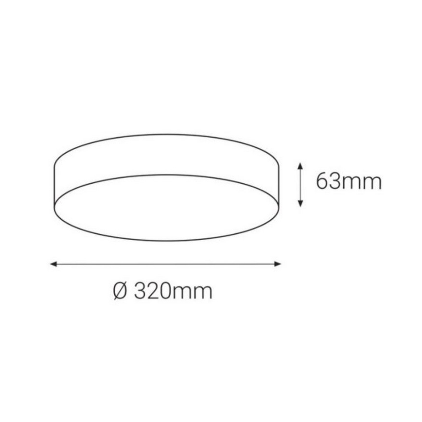 LED2 - LED Vonkajšie stropné svietidlo so senzorom DRUM LED/21W/230V IP65 3000K/4000K/6500K