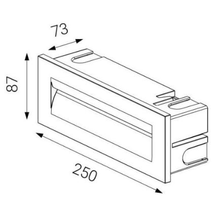 LED2 - LED Vonkajšie zápustné svietidlo STEP IN LED/8,5W/230V IP65