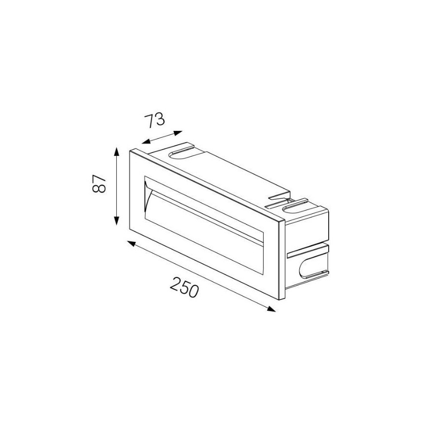 LED2 - LED Vonkajšie zápustné svietidlo STEP IN LED/8,5W/230V IP65