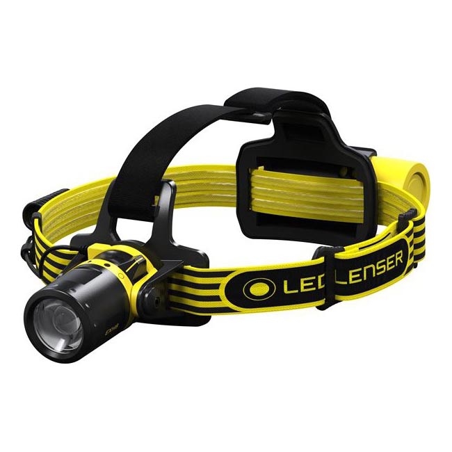 Ledlenser EXH8 - LED Stmievateľná čelovka LED/3xAA IP66 180 lm 40 h žltá