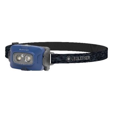 Ledlenser HF4R Core - LED stmievateľná nabíjateľná čelovka s 1000 mAh batériou, IP68, 500 lm, 35 h, modrá