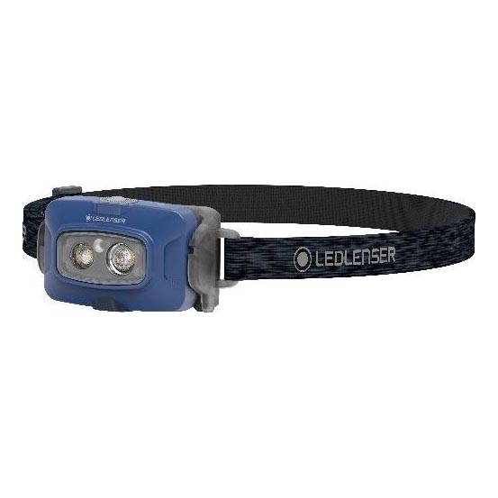 Ledlenser HF4R Core - LED stmievateľná nabíjateľná čelovka s 1000 mAh batériou, IP68, 500 lm, 35 h, modrá