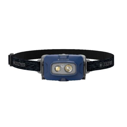 Ledlenser HF4R Core - LED stmievateľná nabíjateľná čelovka s 1000 mAh batériou, IP68, 500 lm, 35 h, modrá
