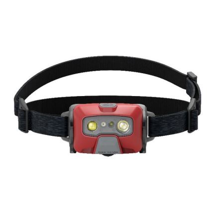 Ledlenser HF6R Core - stmievateľná dobíjateľná LED čelovka, 2000 mAh, IP68, 800 lm, 60 h, červená