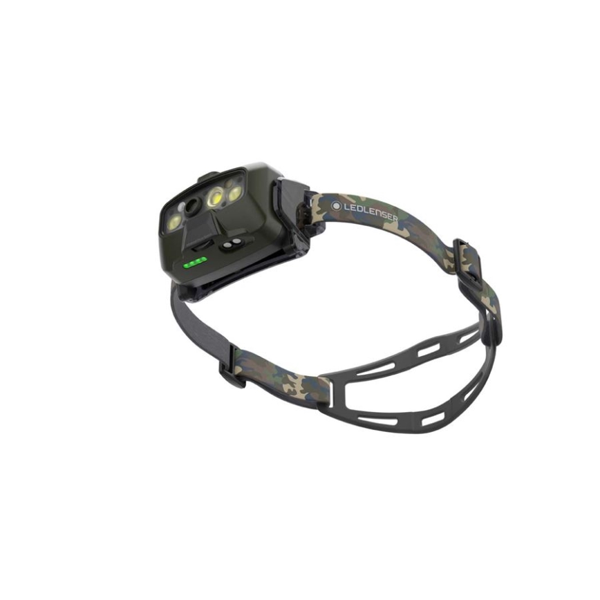 Ledlenser HF8R Core RGB - stmievateľná nabíjateľná čelovka LED/3700 mAh IP68 1600 lm 90 h zelená