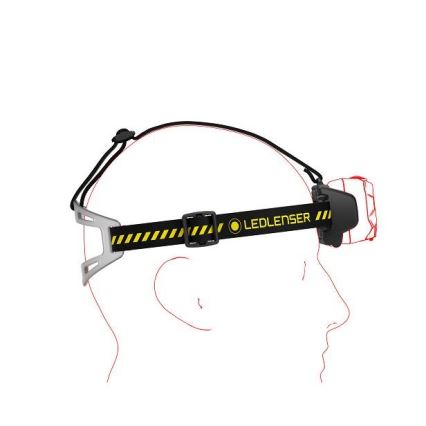 Ledlenser HF8R Work - LED stmievateľná nabíjateľná čelovka, 3700 mAh, IP68, 1600 lm, 90 h, čierna