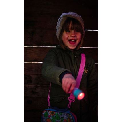 Ledlenser KIDBEAM4 RAINBOW - LED stmievateľná detská baterka LED/2xAAA IP44 fialová