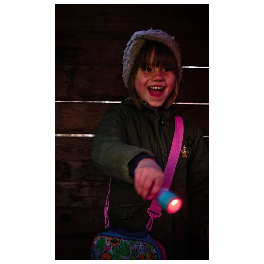 Ledlenser KIDBEAM4 RAINBOW - LED stmievateľná detská baterka LED/2xAAA IP44 fialová