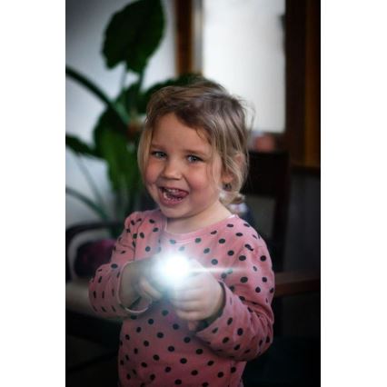 Ledlenser KIDBEAM4 RAINBOW - LED stmievateľná detská baterka LED/2xAAA IP44 fialová