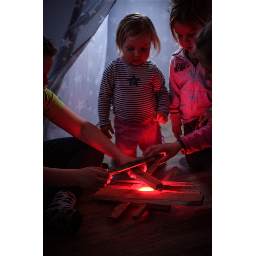 Ledlenser KIDCAMP6 DINO - LED stmievateľná prenosná lampa LED/3xAAA IP44 zelená