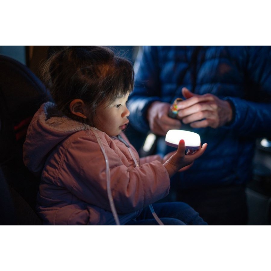 Ledlenser KIDCAMP6 RAINBOW - stmievateľná prenosná LED lampa LED/3xAAA IP44 modrá