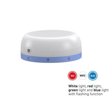 Ledlenser KIDCAMP6 RAINBOW - stmievateľná prenosná LED lampa LED/3xAAA IP44 modrá