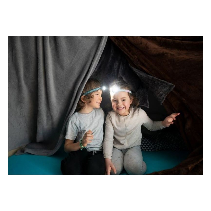 Ledlenser KIDLED4R DINO - LED stmievateľná nabíjacia detská čelovka LED/280 mAh IPX4 40 lm 18 h zelená