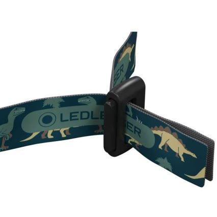 Ledlenser KIDLED4R DINO - LED stmievateľná nabíjacia detská čelovka LED/280 mAh IPX4 40 lm 18 h zelená
