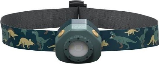 Ledlenser KIDLED4R DINO - LED stmievateľná nabíjacia detská čelovka LED/280 mAh IPX4 40 lm 18 h zelená