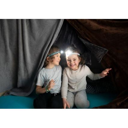 Ledlenser KIDLED4R RAINBOW - LED stmievateľná nabíjateľná detská čelovka LED/280 mAh IPX4 40 lm 18 h fialová