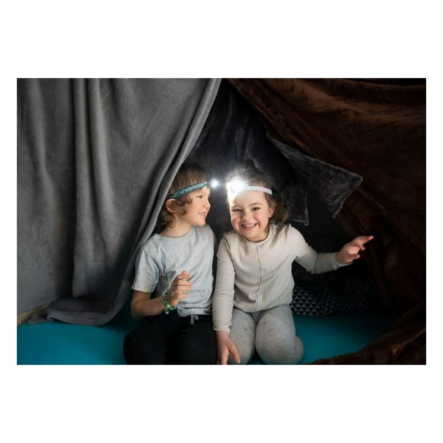 Ledlenser KIDLED4R RAINBOW - LED stmievateľná nabíjateľná detská čelovka LED/280 mAh IPX4 40 lm 18 h fialová