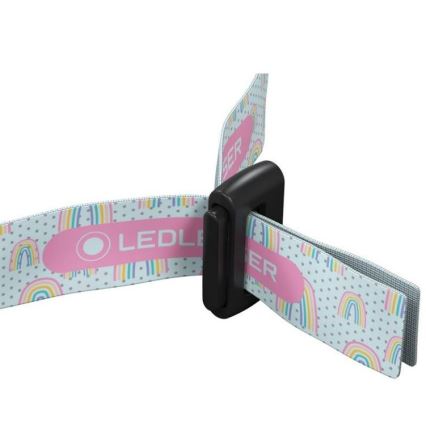 Ledlenser KIDLED4R RAINBOW - LED stmievateľná nabíjateľná detská čelovka LED/280 mAh IPX4 40 lm 18 h fialová