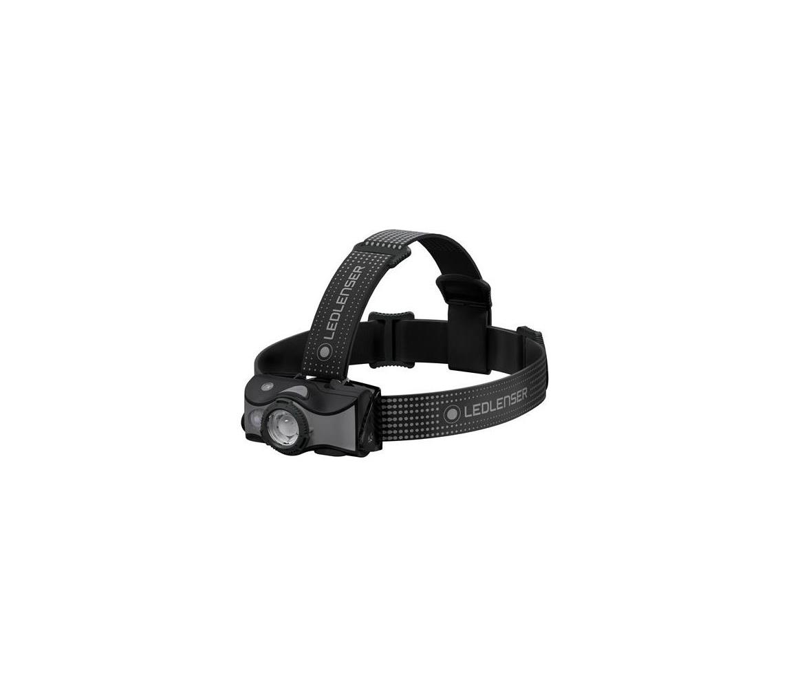 Ledlenser MH7 - dobíjateľná LED čelovka so stmievaním, IP54, 600 lm, 40 h, čierna/sivá 501599